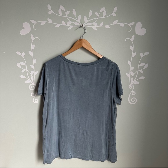 Gray-Blue Washed-Out Cable & Gauge Shirt in Size US XL - Picture 5 of 8